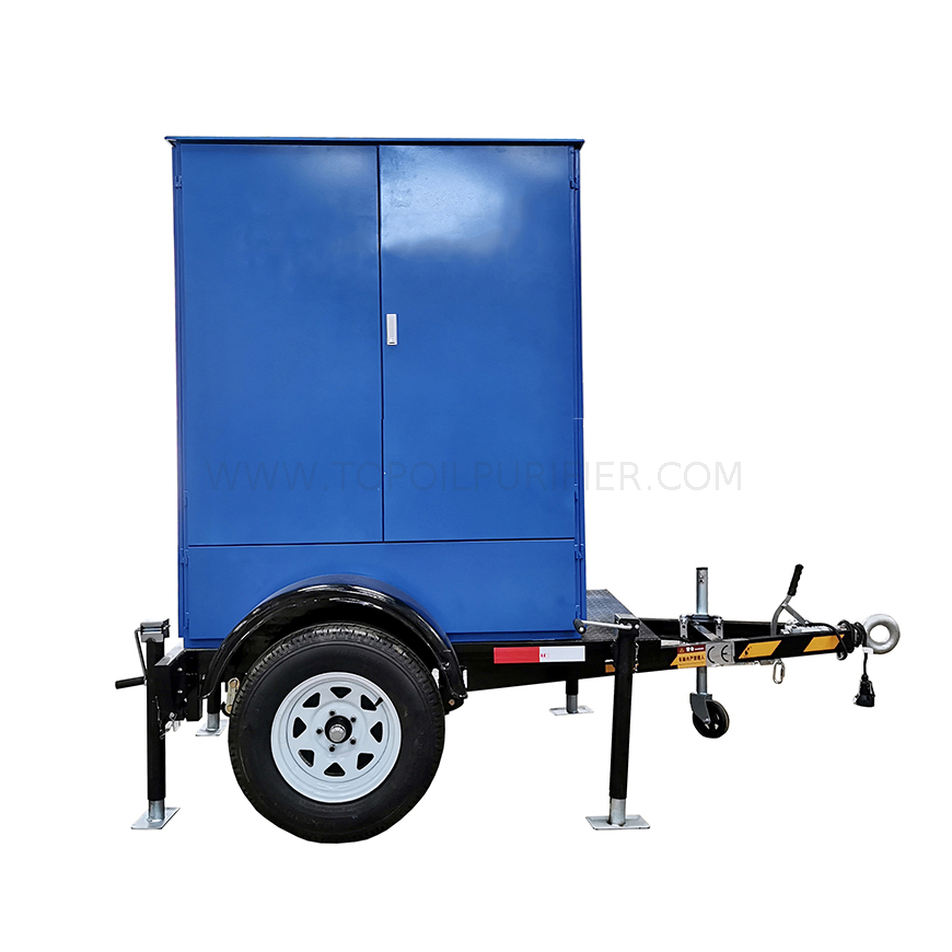 ZY-M Mobile Transformer Oil Purifier na Naka-mount sa Trailer