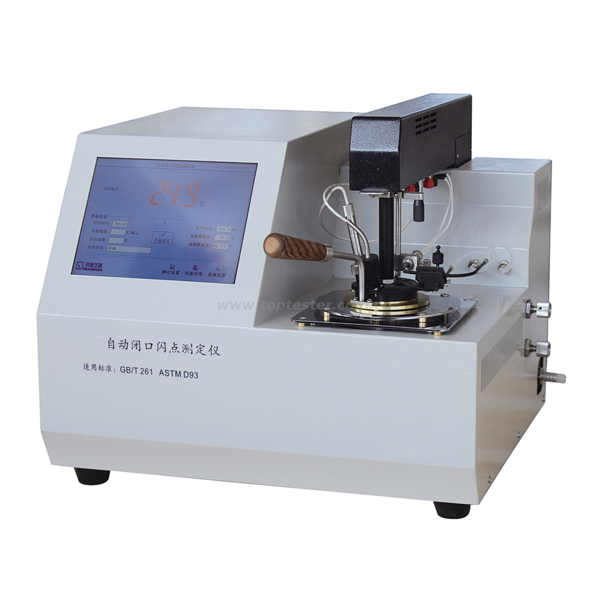 ASTM D93 Awtomatikong Closed Cup Flash Point Tester Model TPC-122A