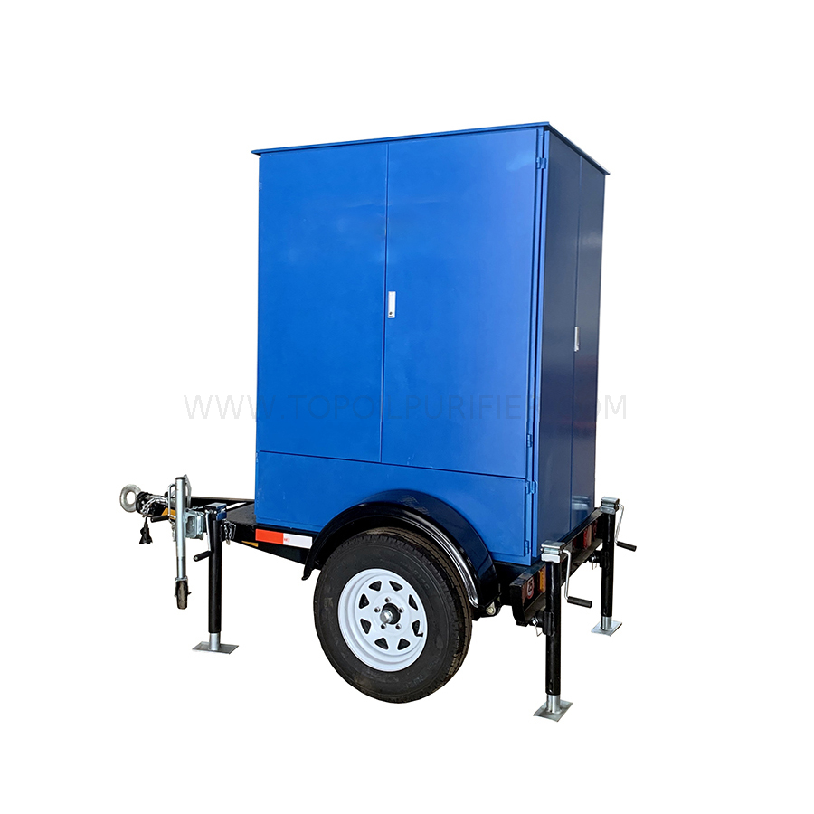 ZY-M Mobile Transformer Oil Purifier na Naka-mount sa Trailer