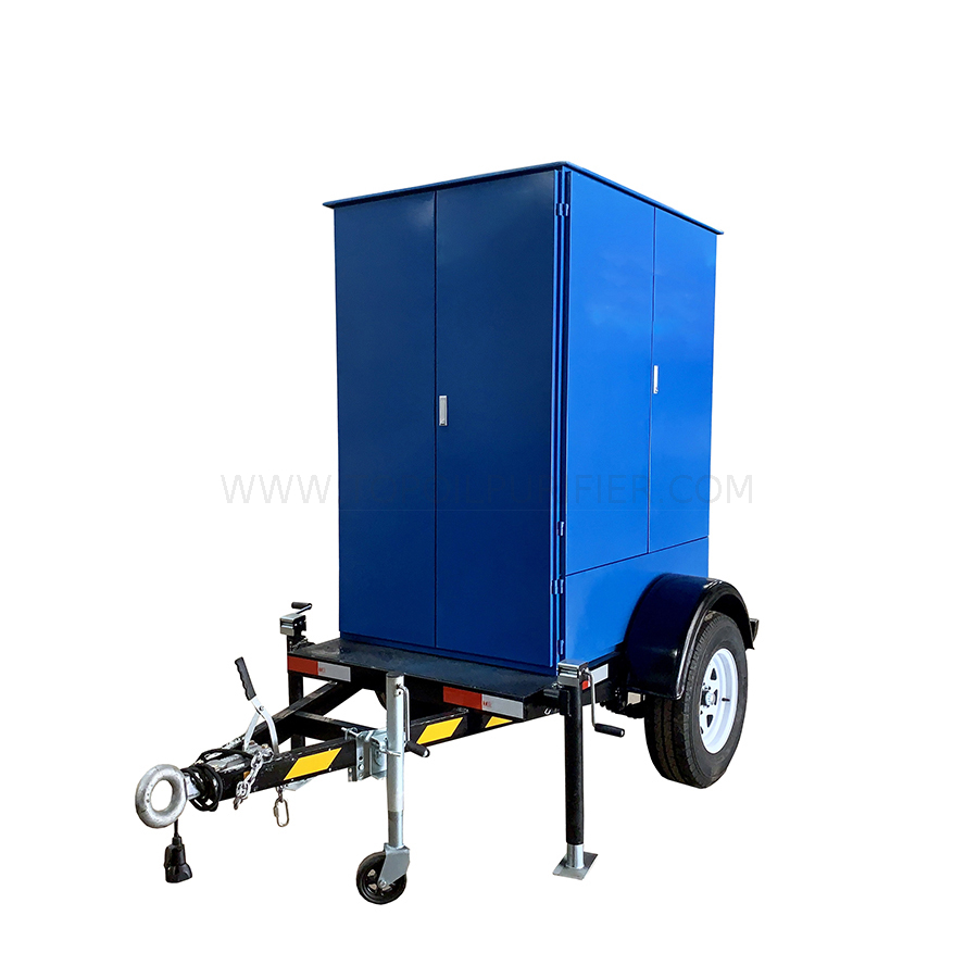 ZY-M Mobile Transformer Oil Purifier na Naka-mount sa Trailer